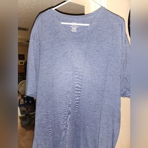 V KNECK BLUE T SHIRT XXLT